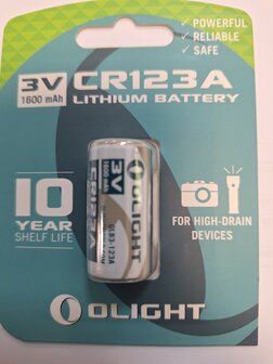 CR123A Lithium batterij